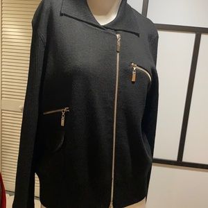 Josephine Chaus sweater, black, size medium